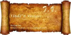 Tibád Vivien névjegykártya
