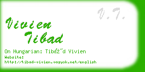 vivien tibad business card